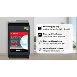 Máy giặt Toshiba 9 kg AW-M1000FV(MK) Máy giặt Toshiba 9 kg AW-M1000FV(MK)